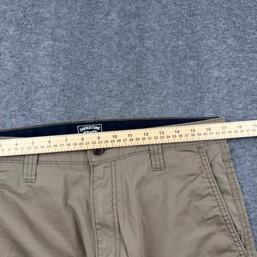 Signature by Levi Strauss VINTAGE Shorts Men's W34 Tan Khaki Gold Label‎ Stretch